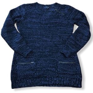 Absinthe Purple And Black Zip Neck Sweater Sz S